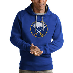 Buffalo Sabres Antigua Logo Victory Pullover Hoodie Royal