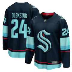 Jamie Oleksiak Seattle Kraken Fanatics Home Breakaway Player Jersey Deep Sea Blue