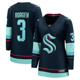 Will Borgen Seattle Kraken Fanatics Women's Home Breakaway Player Jersey Deep Sea Blue