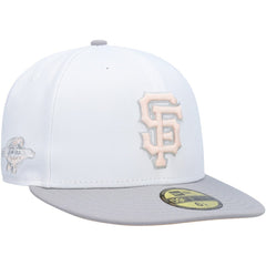 San Francisco Giants 2002 World Series Side Patch Undervisor 59FIFTY Fitted Hat White/Gray | New Era