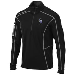 Colorado Rockies Shotgun Omni-Wick Quarter-Zip Pullover Jacket Black | Columbia