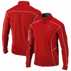Los Angeles Angels Shotgun Omni-Wick Quarter-Zip Pullover Jacket Red | Columbia