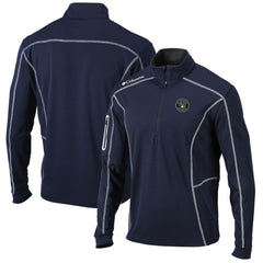 Milwaukee Brewers Shotgun Omni-Wick Quarter-Zip Pullover Jacket Navy | Columbia