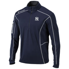 New York Yankees Shotgun Omni-Wick Quarter-Zip Pullover Jacket Navy | Columbia
