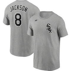 Bo Jackson Chicago White Sox Cooperstown Collection Name & Number T-Shirt Heathered Gray | Nike
