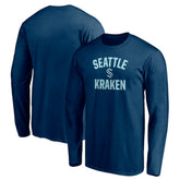 Seattle Kraken Victory Arch Long Sleeve T-Shirt Deep Sea Blue