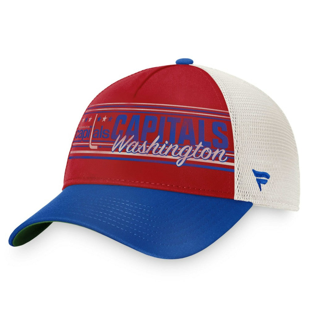Washington Capitals Fanatics True Classic Retro Trucker Snapback Hat Red/Royal