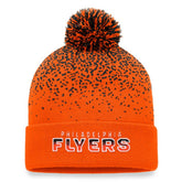 Philadelphia Flyers Fanatics Iconic Gradient Cuffed Knit Hat with Pom Orange