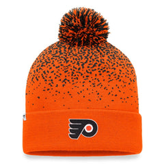 Philadelphia Flyers Fanatics Iconic Gradient Cuffed Knit Hat with Pom Orange