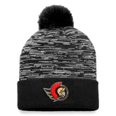 Ottawa Senators Fanatics Defender Cuffed Knit Hat with Pom Black