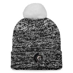 Ottawa Senators Fanatics Women's Glimmer Cuffed Knit Hat with Pom Black