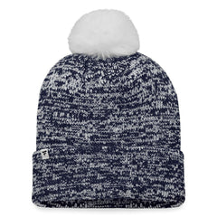 Seattle Kraken Fanatics Women's Glimmer Cuffed Knit Hat with Pom Deep Sea Blue