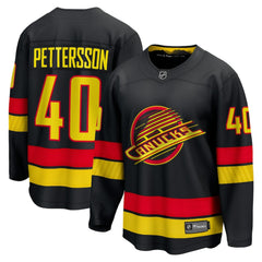 Elias Pettersson Vancouver Canucks Fanatics Breakaway Jersey Black
