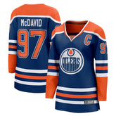 Connor McDavid Edmonton Oilers Fanatics Women's Home Breakaway Jersey Royal