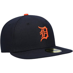 Detroit Tigers Authentic Collection On-Field Road 59FIFTY Fitted Hat Navy | New Era