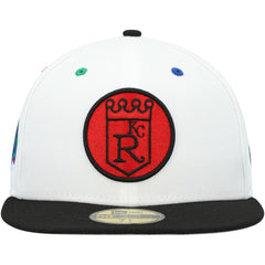 Kansas City Royals Primary Eye 59FIFTY Fitted Hat White/Black | New Era