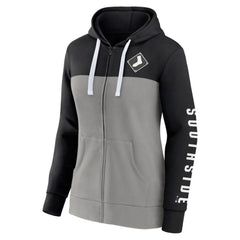 Chicago White Sox Women's Take The Field Colorblocked Hoodie Full-Zip Jacket Black/Gray