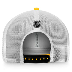 Pittsburgh Penguins Fanatics Authentic Pro Trucker Snapback Hat Gold/White