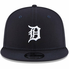 Detroit Tigers Logo Team Color 9FIFTY Snapback Hat Navy | New Era