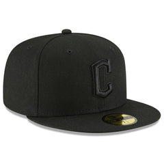 Cleveland Guardians 59FIFTY Fitted Hat Black/Black | New Era