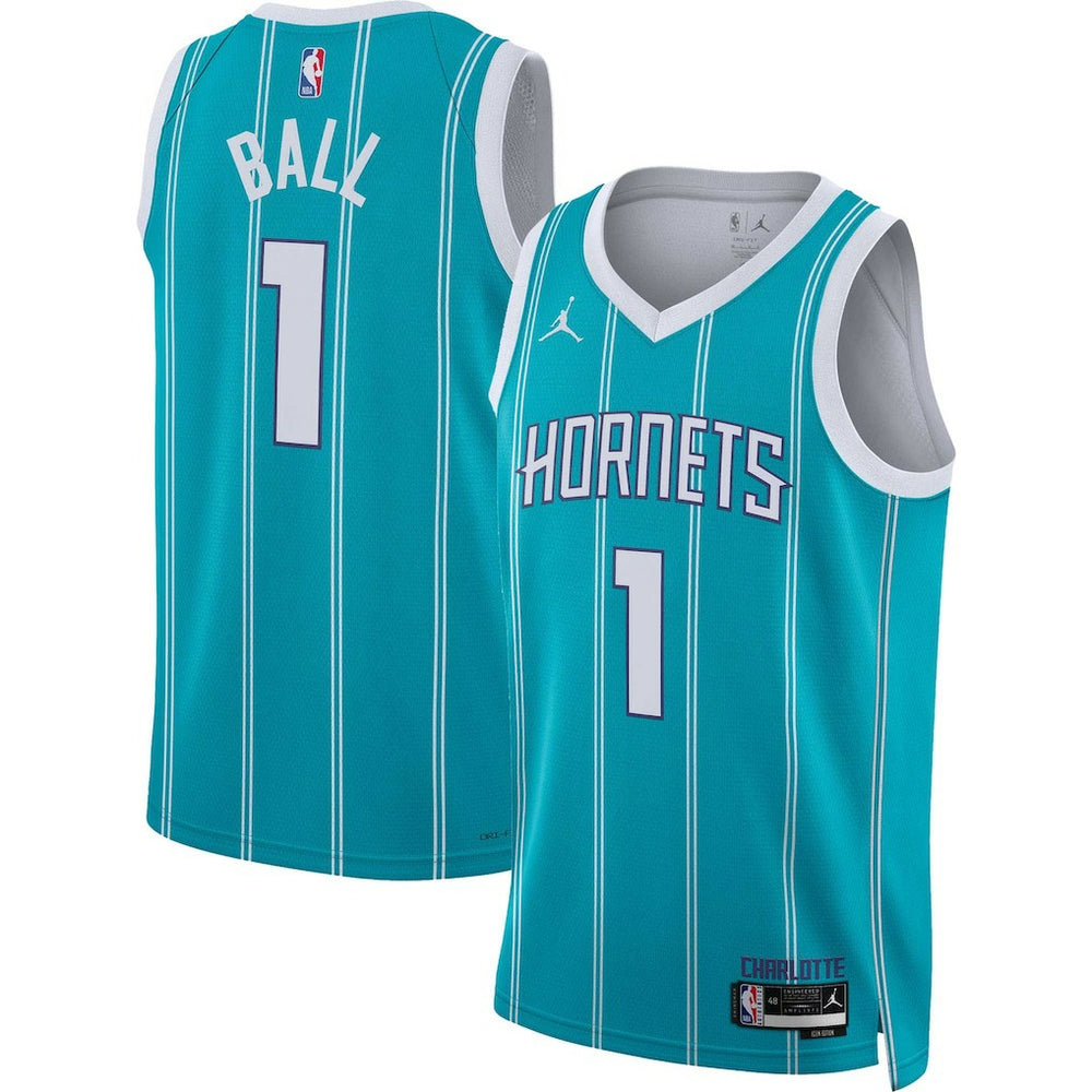 LaMelo Ball Charlotte Hornets Jordan Brand Unisex Swingman Jersey - Icon Edition - Teal on sale