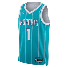 LaMelo Ball Charlotte Hornets Jordan Brand Unisex Swingman Jersey - Icon Edition - Teal on sale