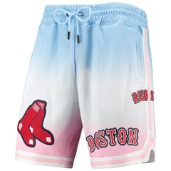 Boston Red Sox Pro Standard Team Logo Pro Ombre Shorts Blue/Pink