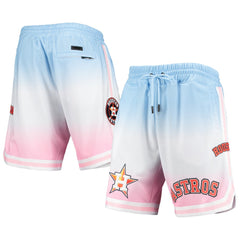 Houston Astros Pro Standard Team Logo Pro Ombre Shorts Blue/Pink