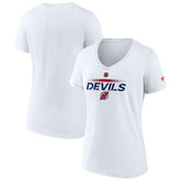 New Jersey Devils Fanatics Women's Special Edition V-Neck T-Shirt White
