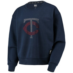 Minnesota Twins DKNY Sport Women's Carrie Pullover Sweatshirt Navy