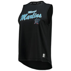 Miami Marlins DKNY Sport Women's Marcie Tank Top Black