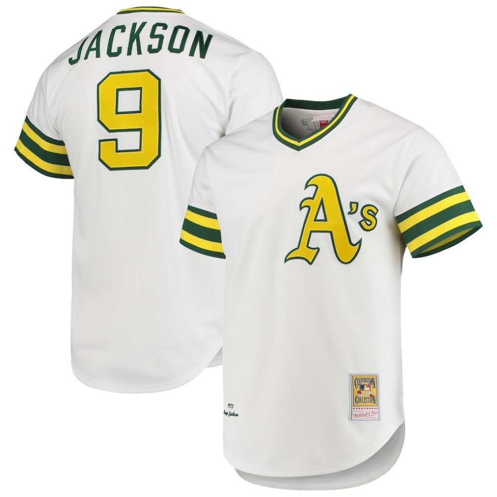 Reggie Jackson Athletics 1972 Cooperstown Collection Authentic Jersey - White