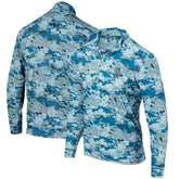 Seattle Mariners Digital Camo Performance Quarter-Zip Pullover Jacket Blue