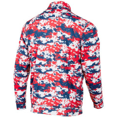 Texas Rangers Digital Camo Performance Quarter-Zip Pullover Jacket Red