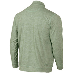 Seattle Mariners Peached Marled Yarn Quarter-Zip Pullover Jacket Heathered Green