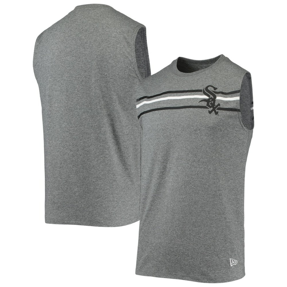 Chicago White Sox Muscle Tank Top Heathered Gray | New Era