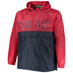 Washington Capitals Big & Tall Anorak Half-Zip Pullover Hoodie Red