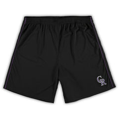 Colorado Rockies Big & Tall Mesh Shorts Black