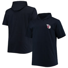 Cleveland Guardians Big & Tall Jersey Short Sleeve Pullover Hoodie T-Shirt Navy