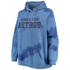 Houston Astros Women's Plus Size Cloud Pullover Hoodie Navy