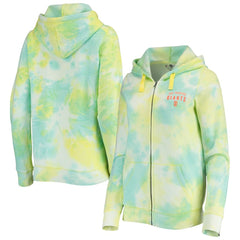 San Francisco Giants Women's Tie-Dye Full-Zip Hoodie White | New Era