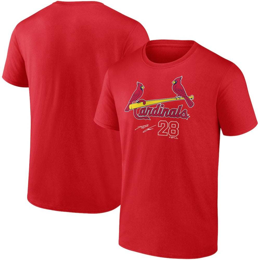 Nolan Arenado St. Louis Cardinals Player Name & Number T-Shirt Red
