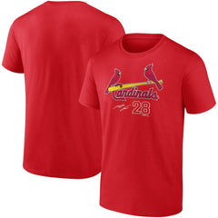 Nolan Arenado St. Louis Cardinals Player Name & Number T-Shirt Red