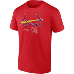 Nolan Arenado St. Louis Cardinals Player Name & Number T-Shirt Red