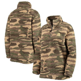 New Jersey Devils G-III Sports by Carl Banks Women's Sherpa Quarter-Zip Jacket Camo