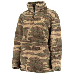 St. Louis Blues G-III Sports by Carl Banks Women's Sherpa Quarter-Zip Jacket Camo
