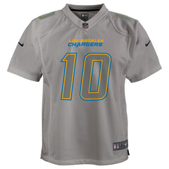 Justin Herbert Los Angeles Chargers Youth Atmosphere Game Jersey - Gray