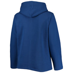 Chicago Cubs Soft as a Grape Women's Plus Size Side Split Pullover Hoodie Royal