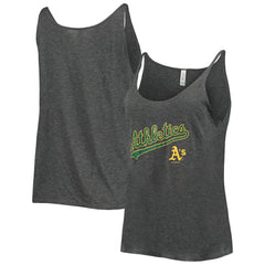 Athletics Soft as a Grape Women's Slouchy Tank Top Heathered Charcoal