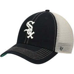 Chicago White Sox Trawler Clean Up Trucker Snapback Hat Black | 47 brand